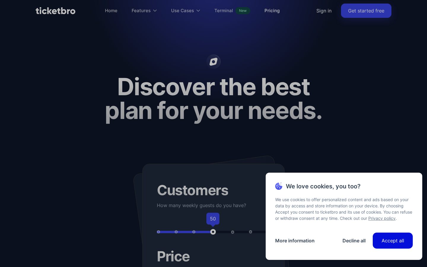 ticketbro Pricing