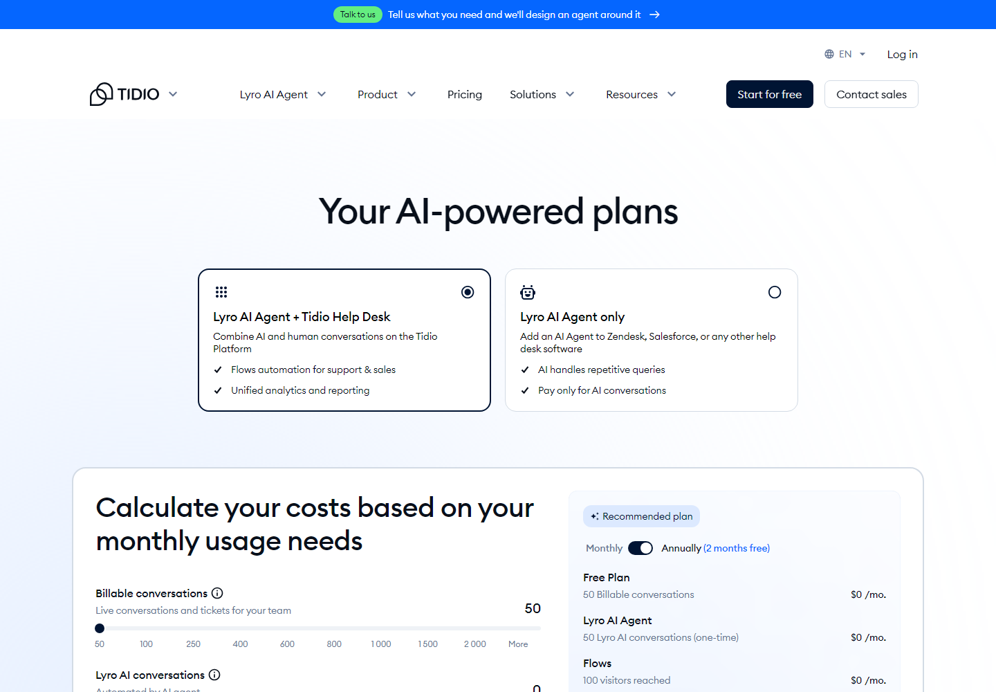 Tidio pricing