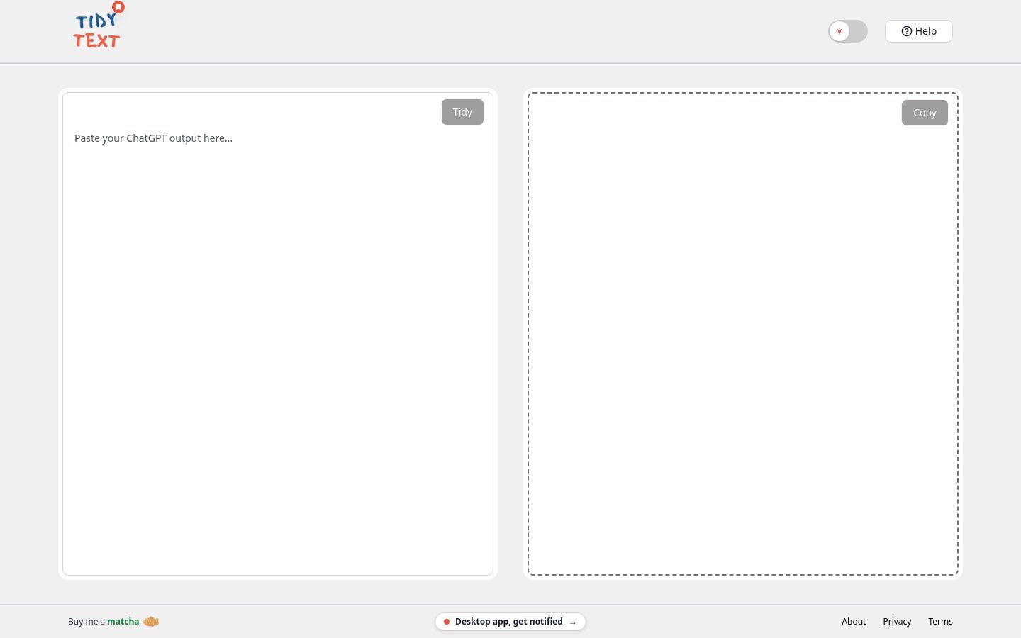 TidyText Homepage