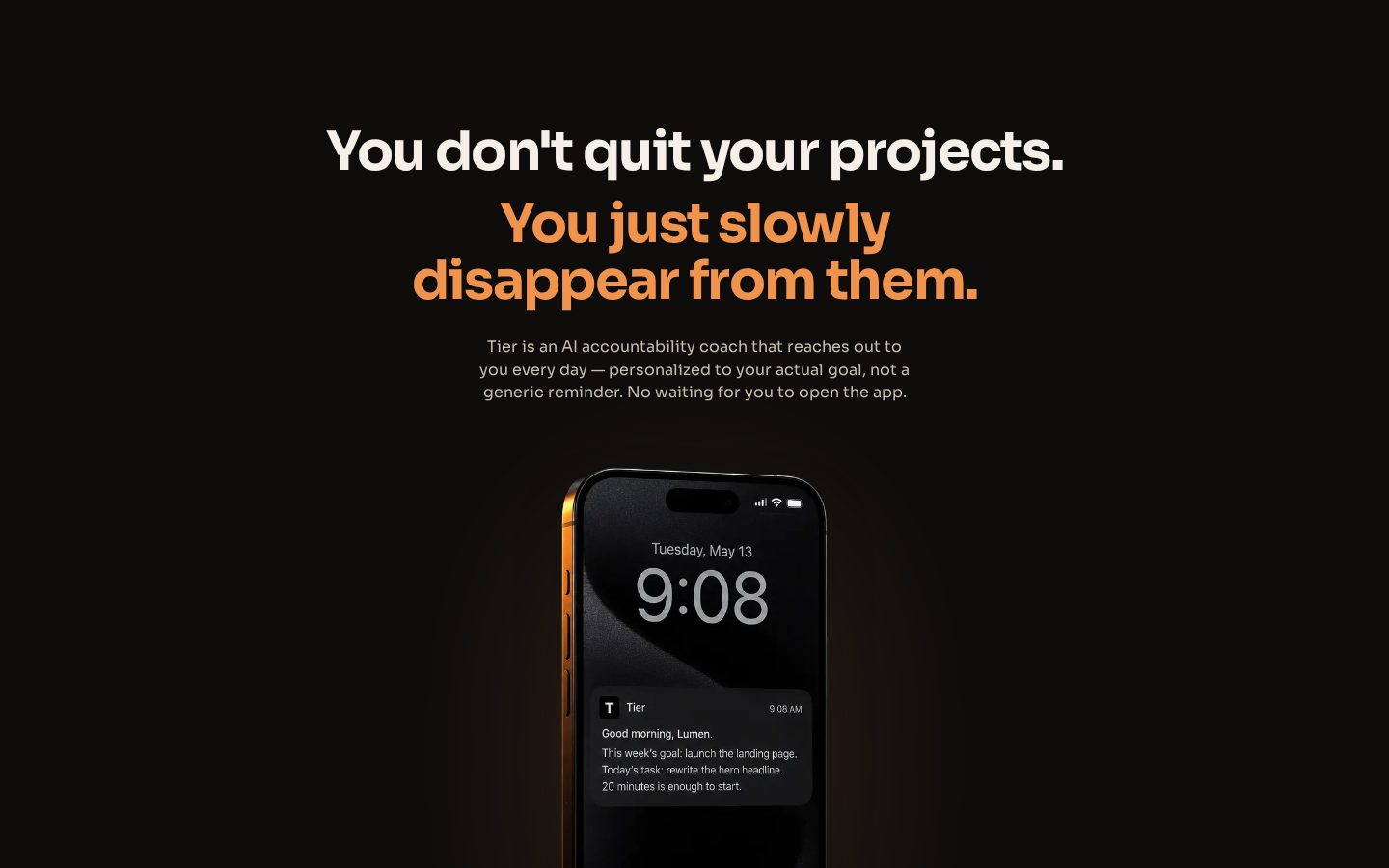 Tier Homepage