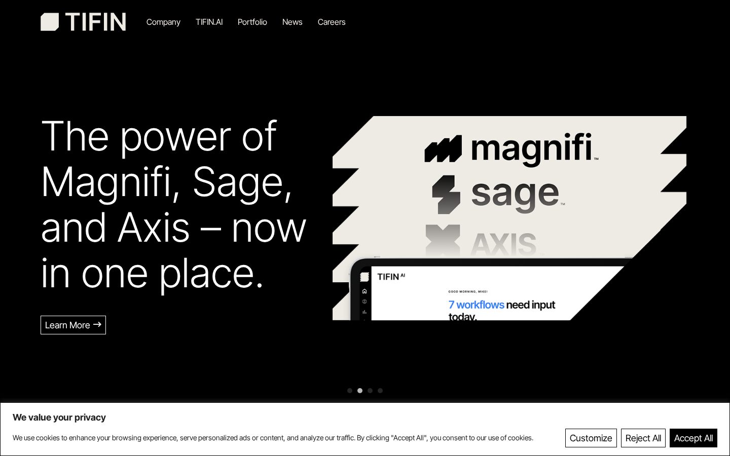 TIFIN Homepage