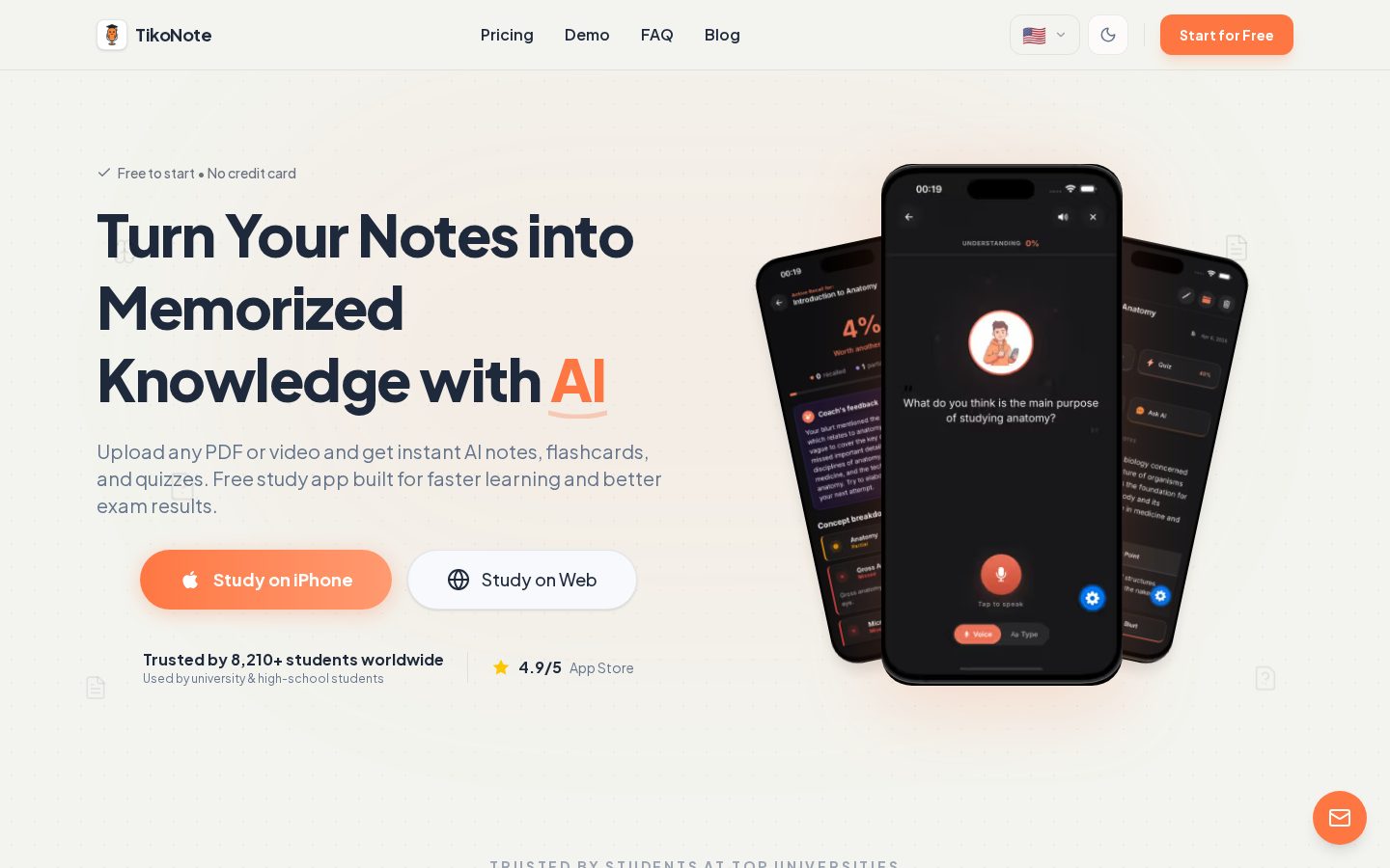 TikoNote Homepage