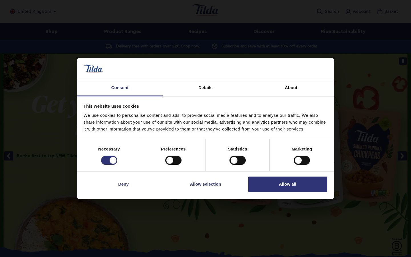 Tilda Homepage
