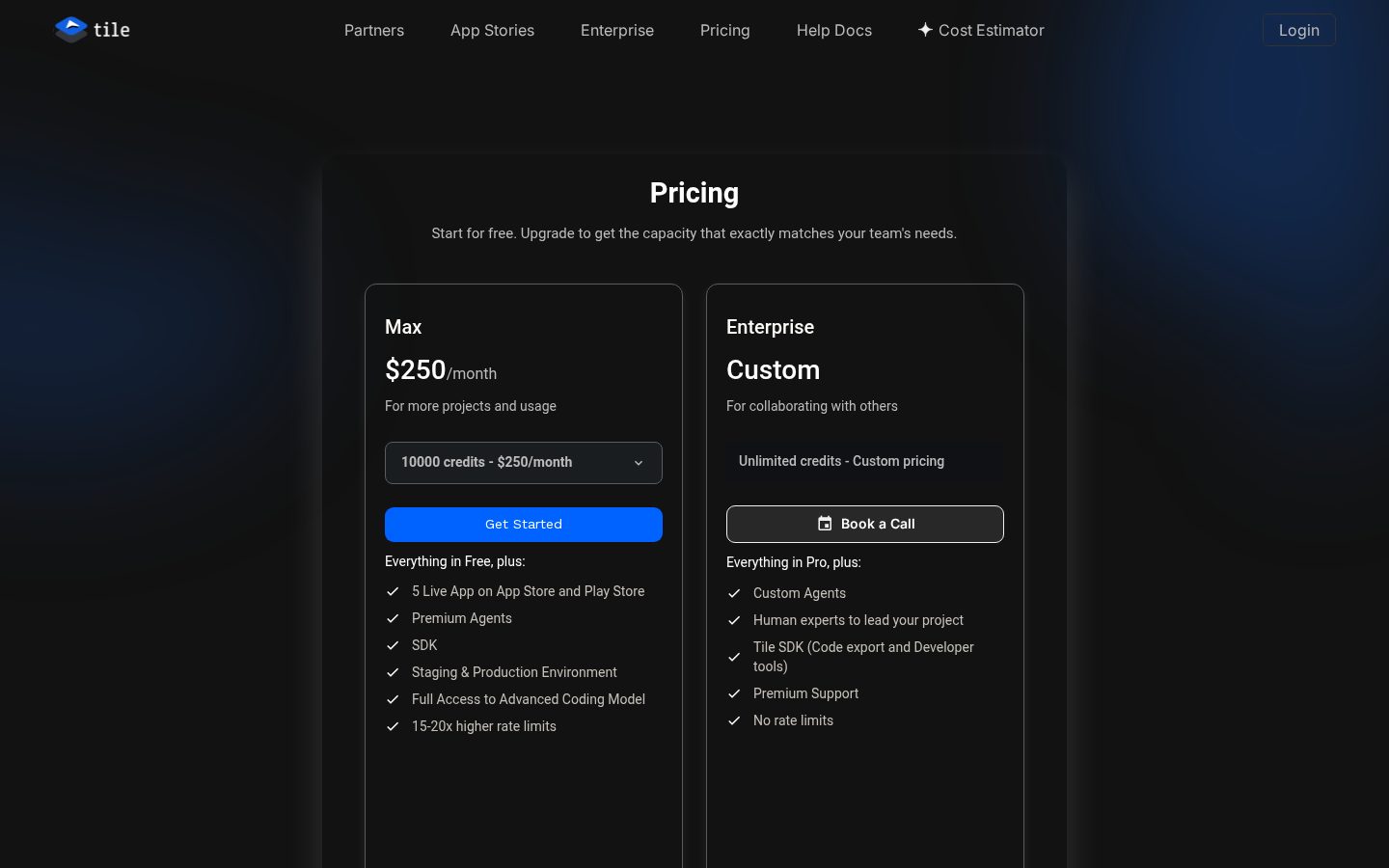 Tile Pricing
