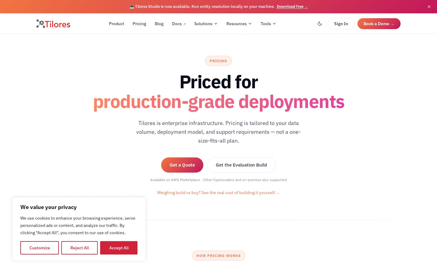 Tilores Pricing
