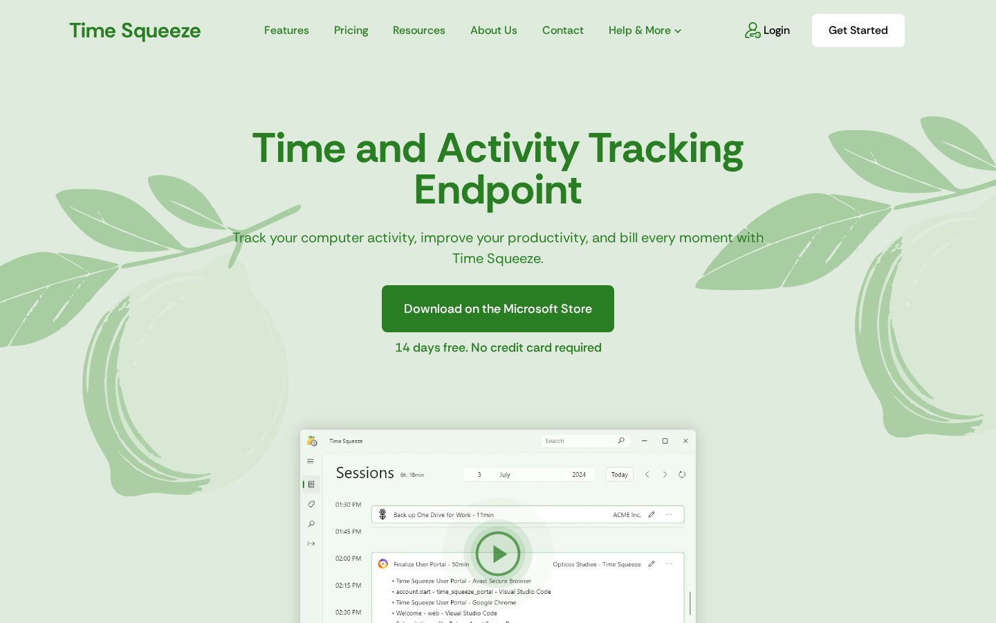 Time Squeeze Homepage