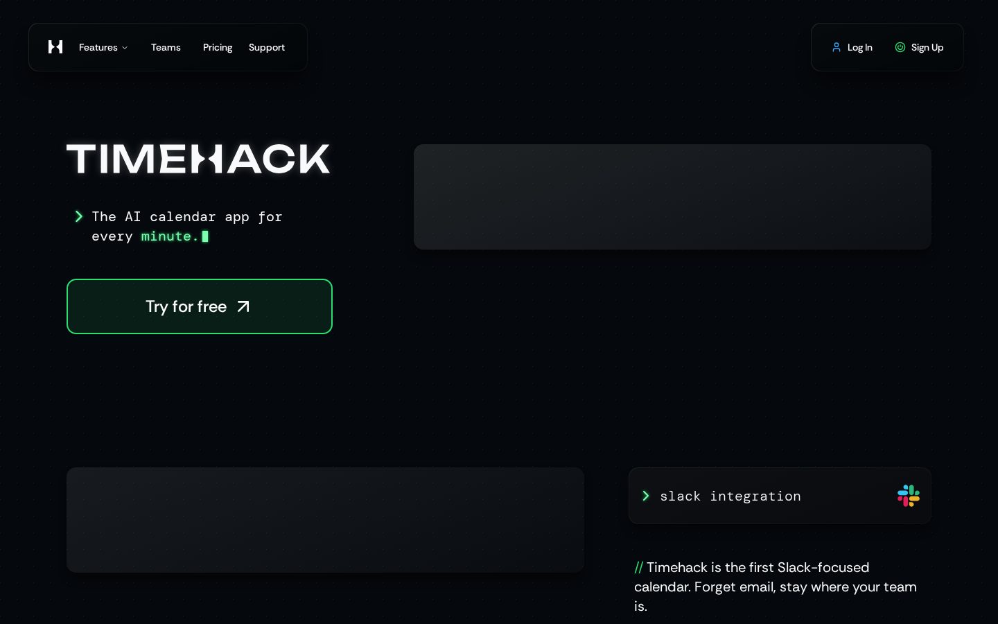 TIMEHACK Homepage