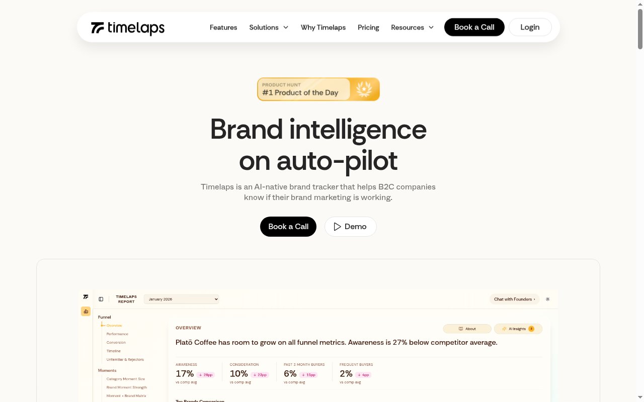 Timelaps homepage