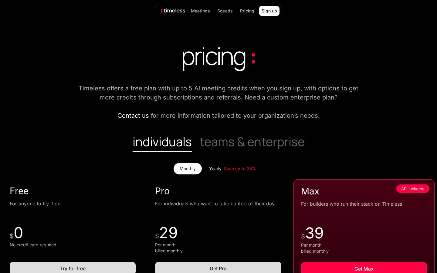 Timeless Pricing