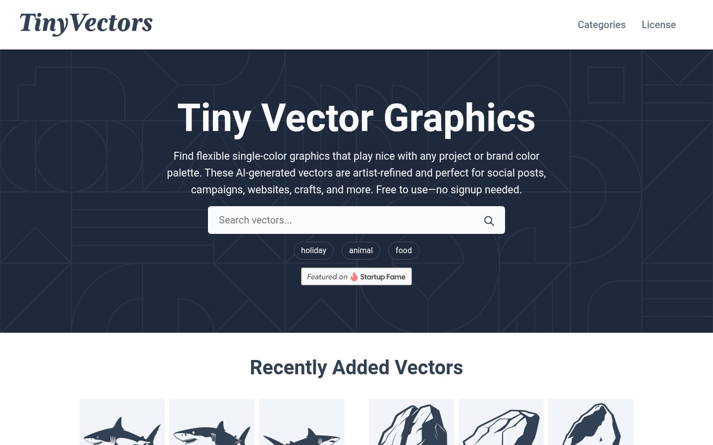 Tiny Vectors Homepage
