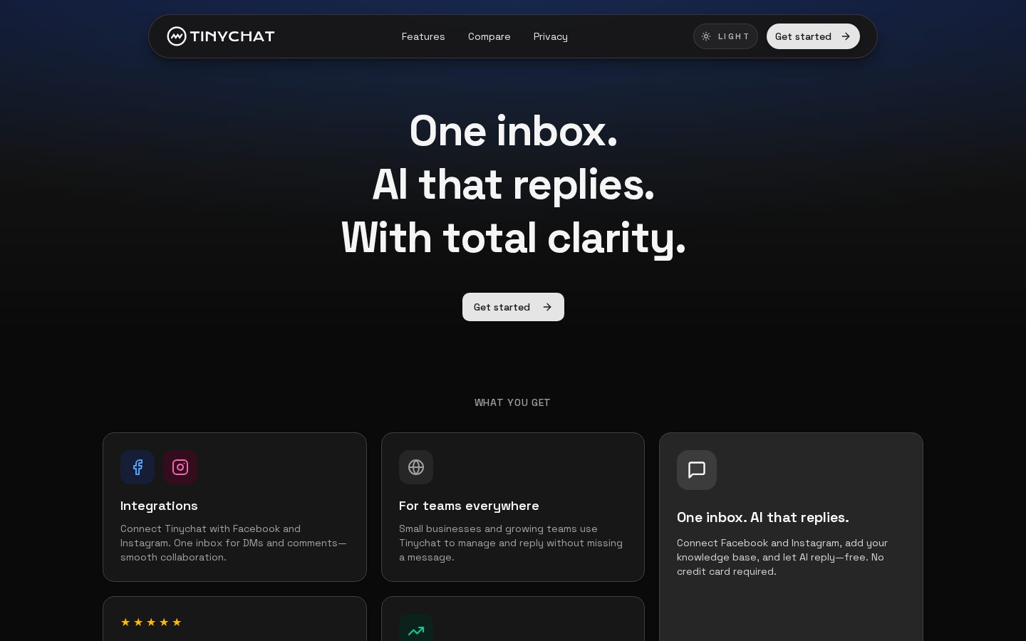 Tinychat Homepage