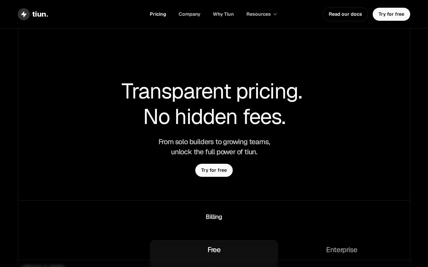Tiun Pricing