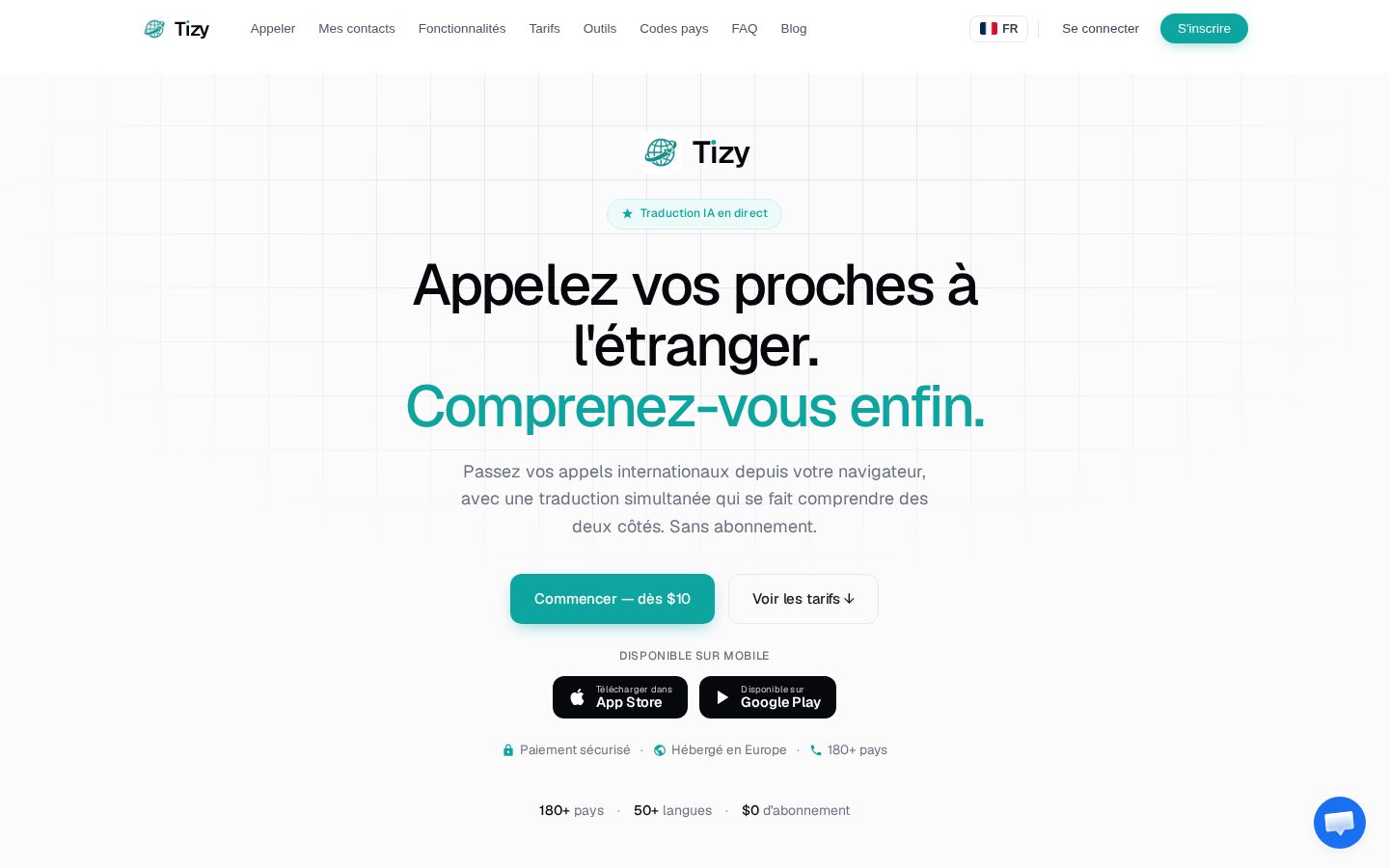 Tizy Homepage
