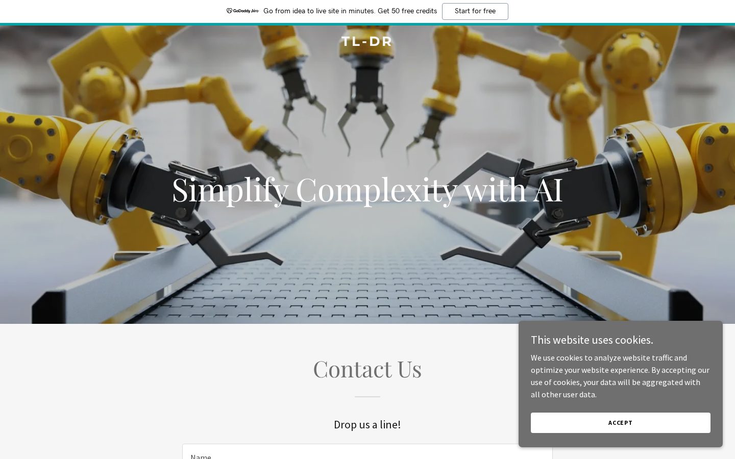 tl;dr AI Homepage