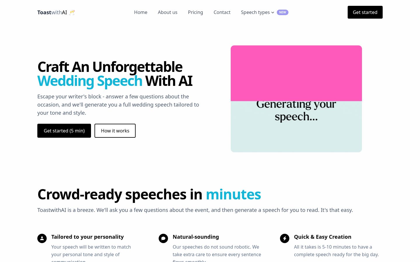 ToastwithAI Homepage
