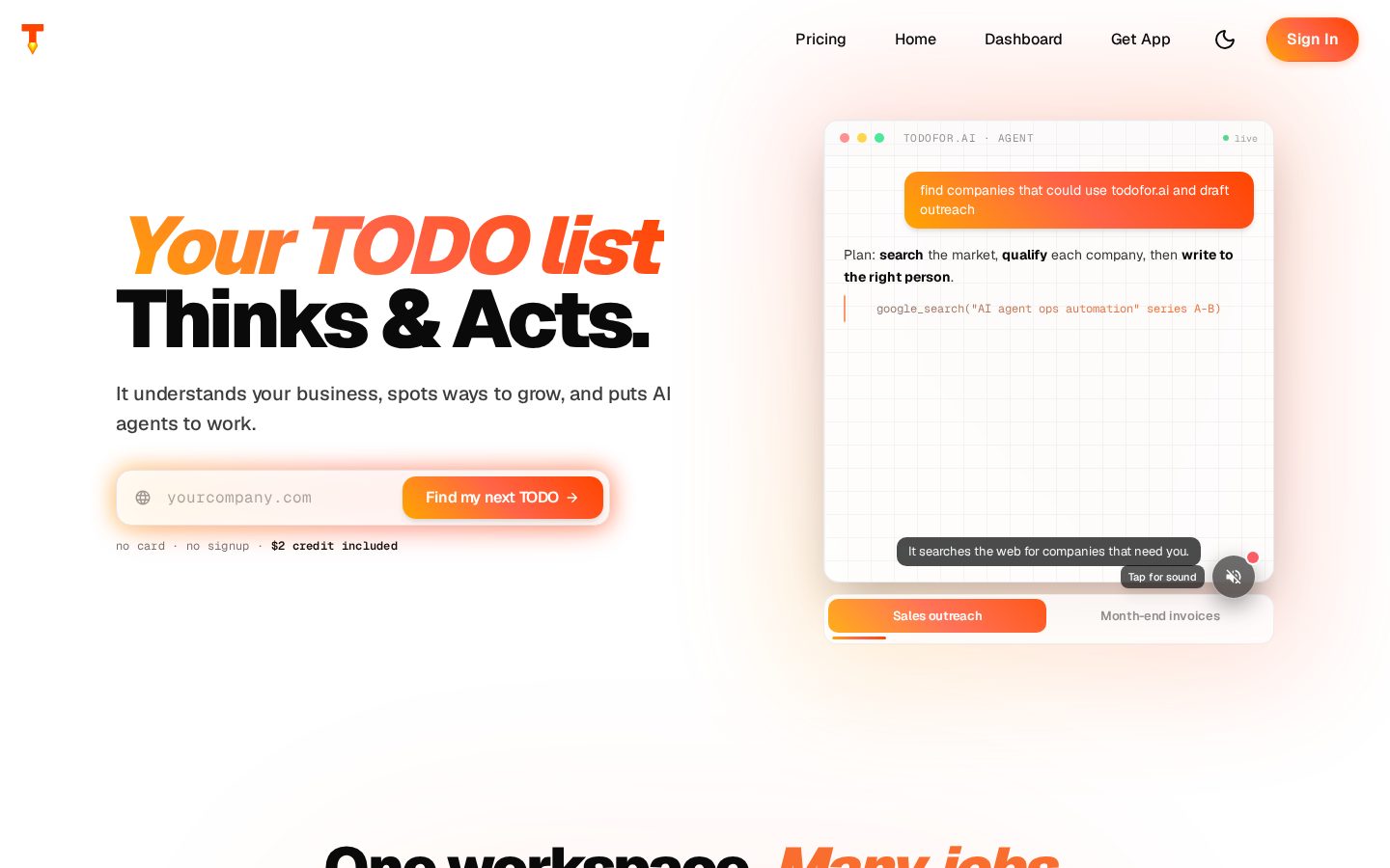 TODO for AI Homepage