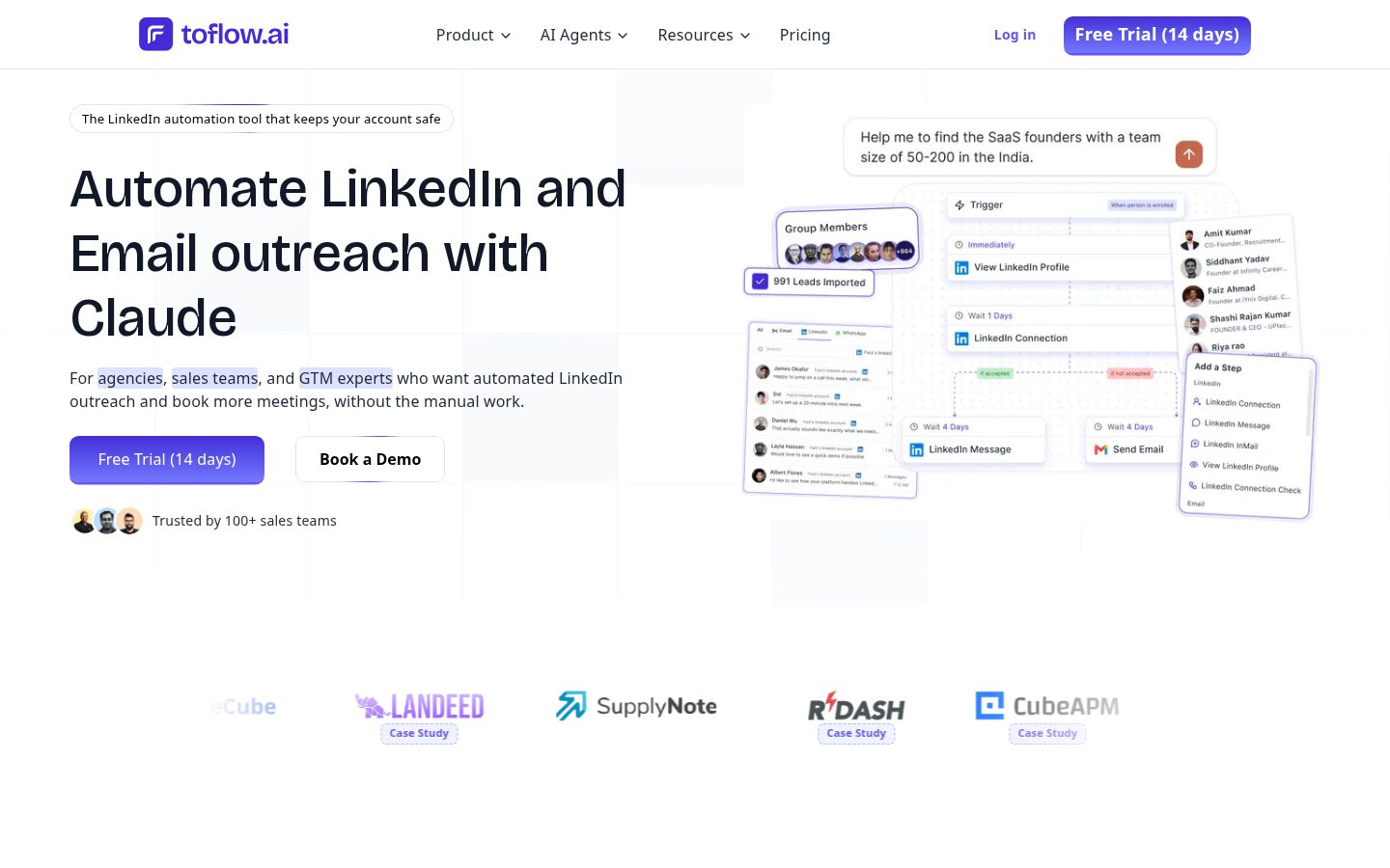 toflow.ai Homepage