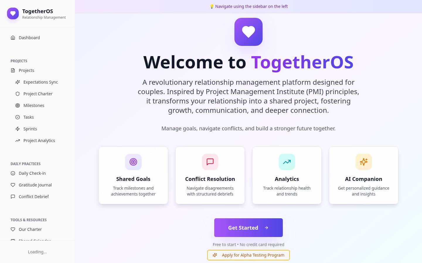 TogetherOS Homepage