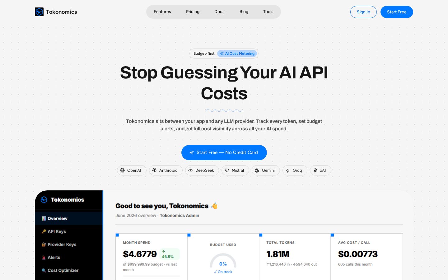 Tokonomics Homepage