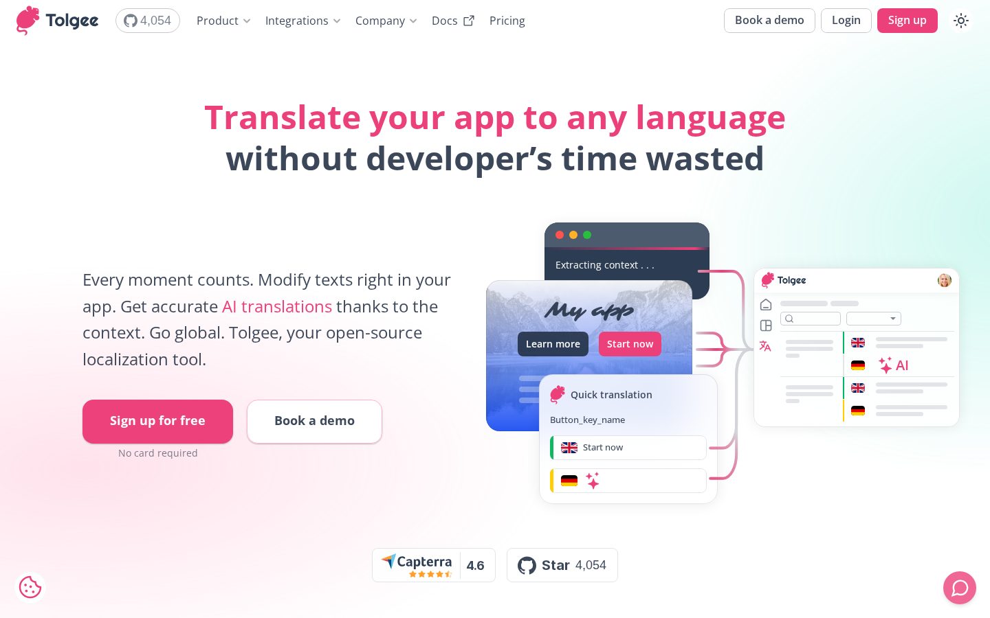 Tolgee Homepage