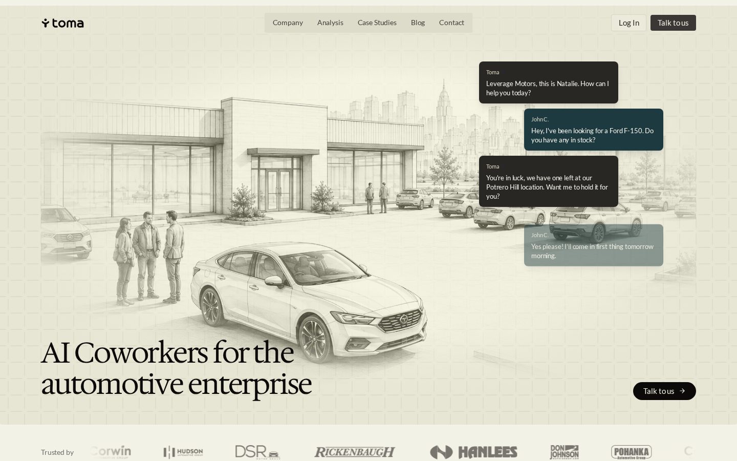 Toma Homepage