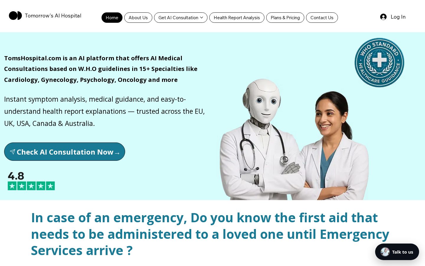 TomsHospital.com Homepage