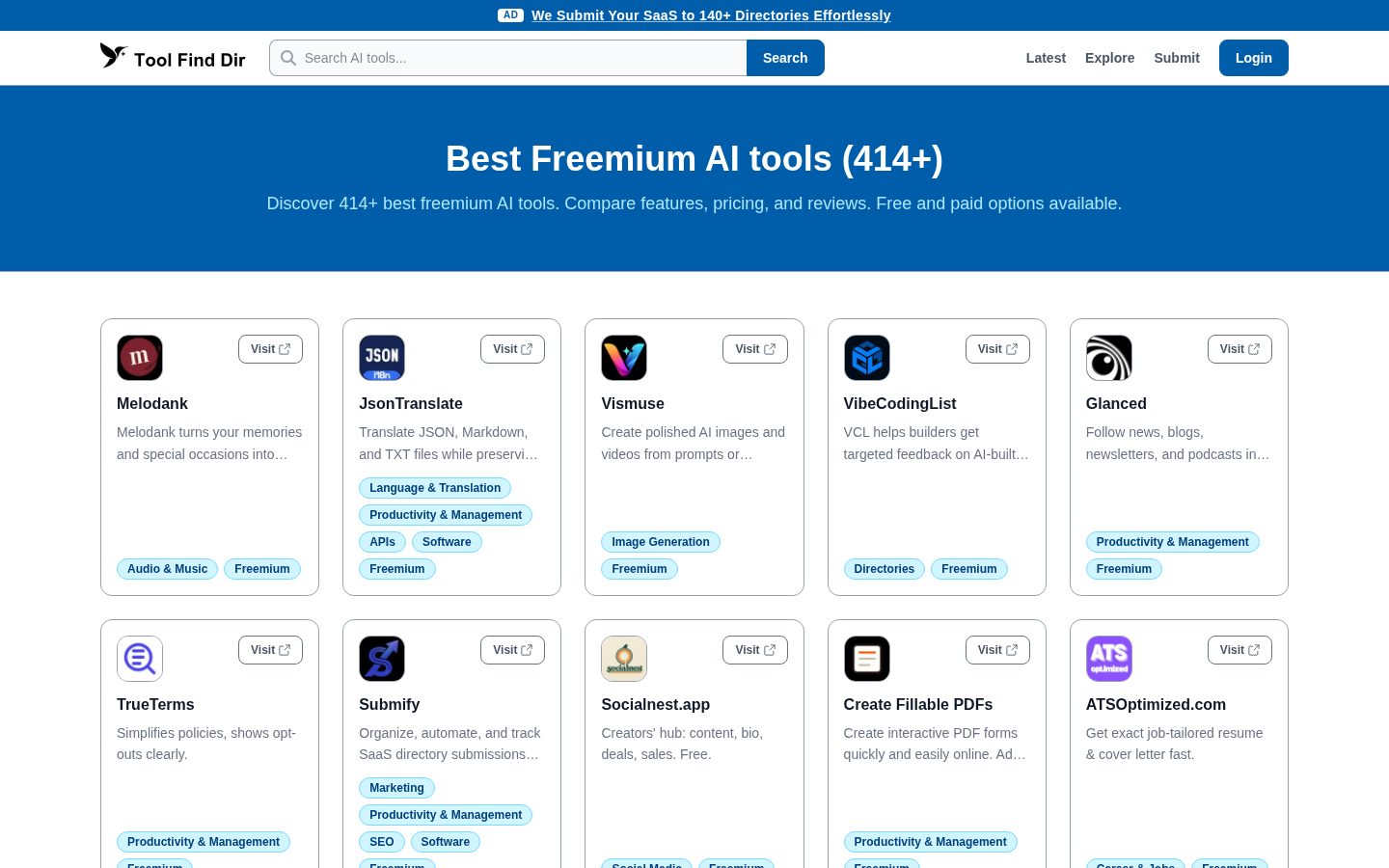 Tool Find Dir Pricing
