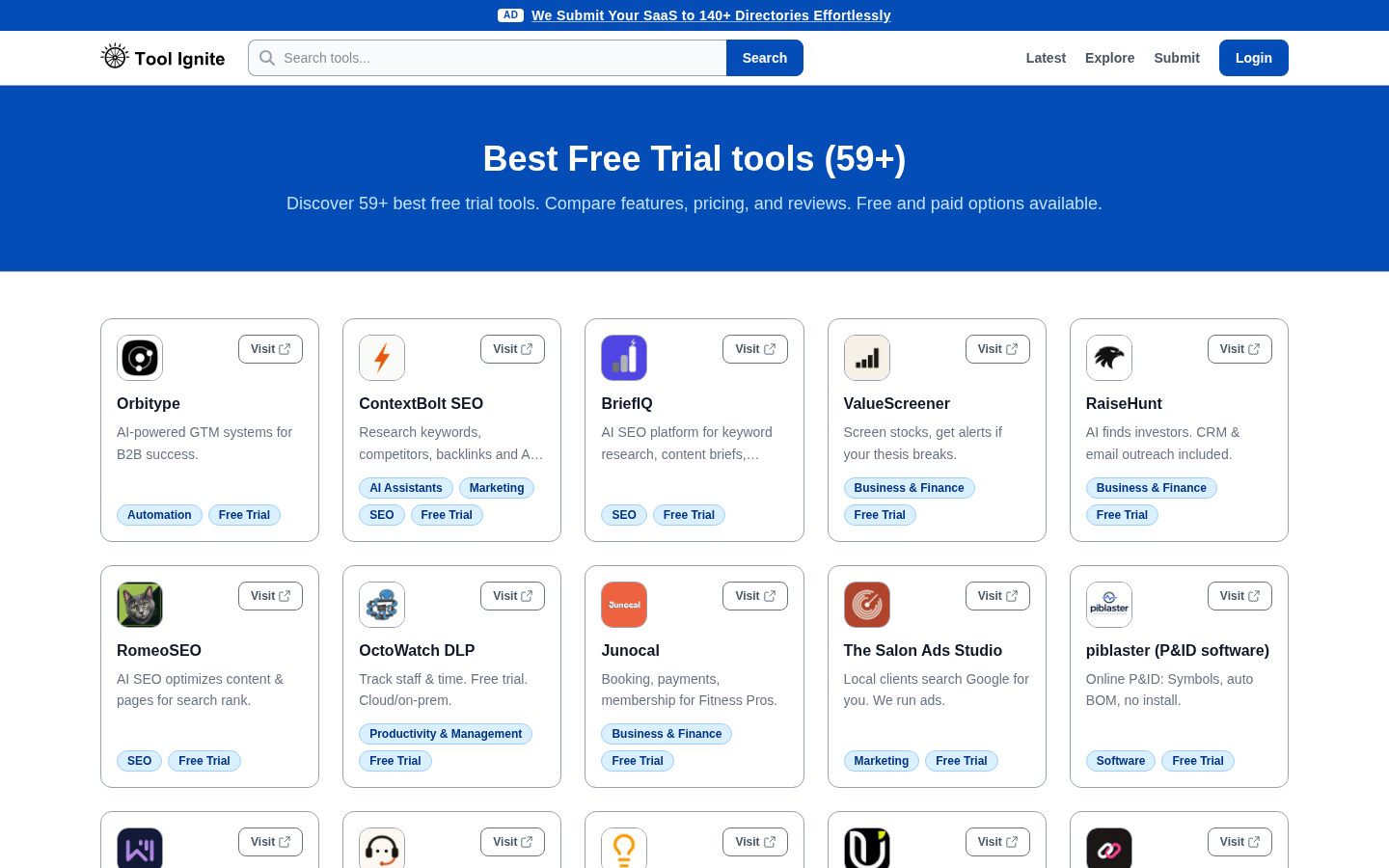 Tool Ignite Pricing