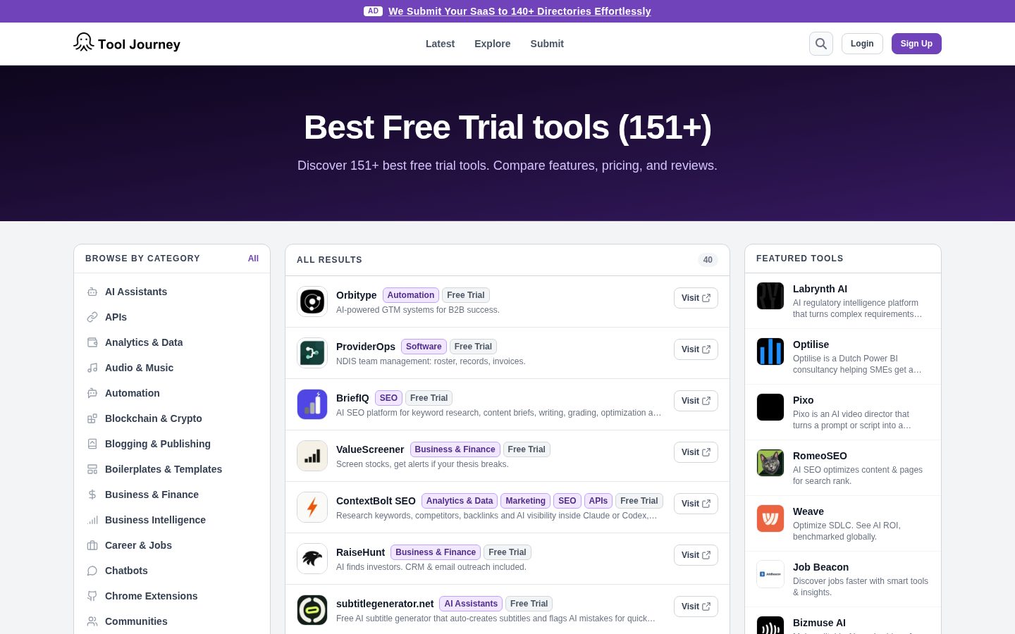Tool Journey Pricing