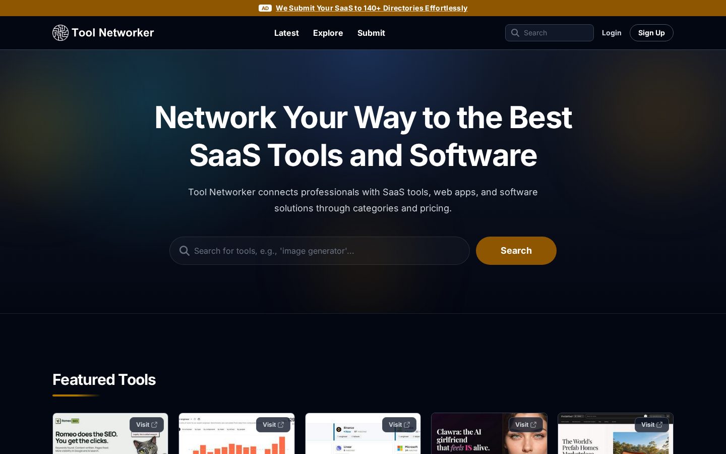 Tool Networker Homepage