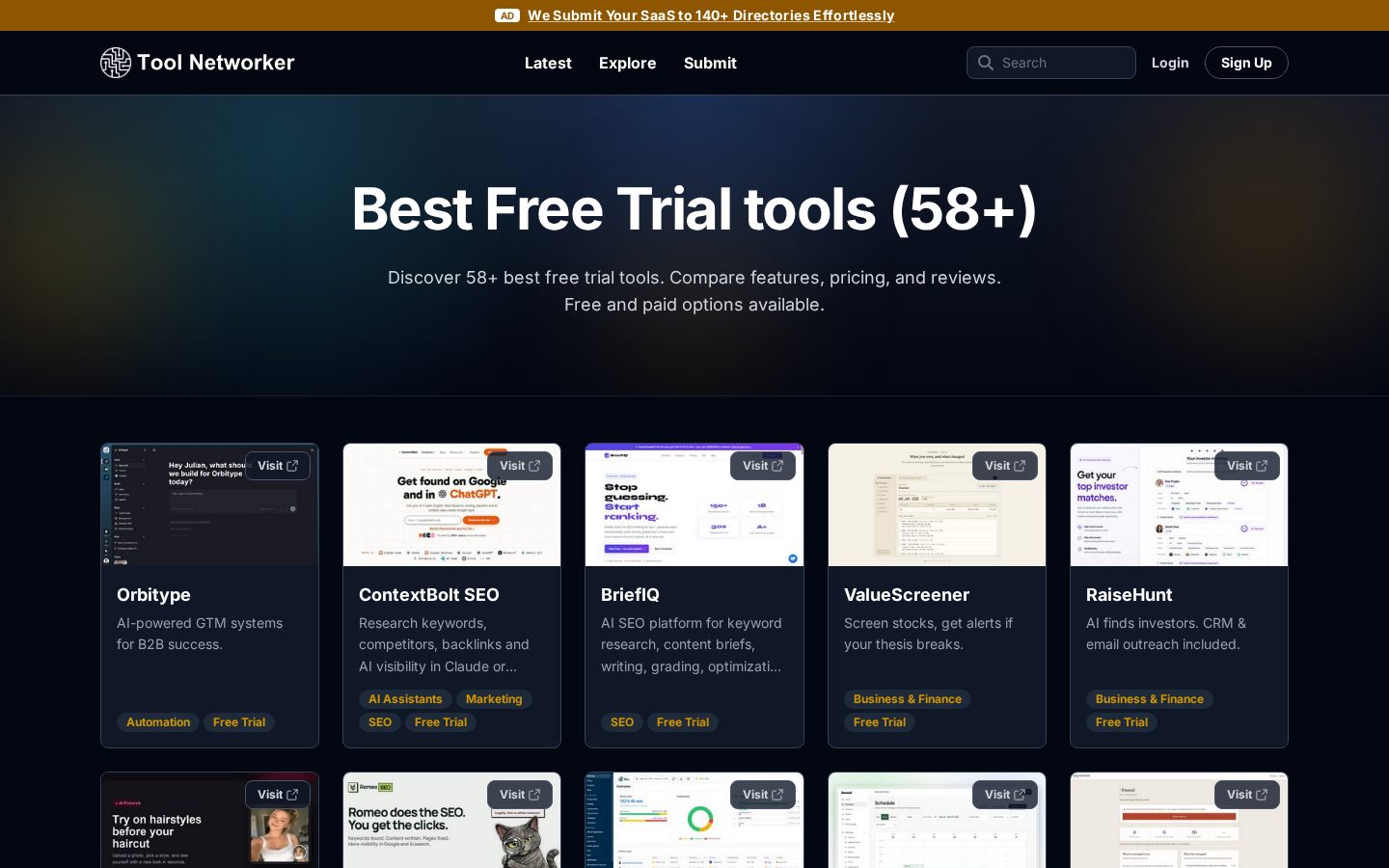 Tool Networker Pricing