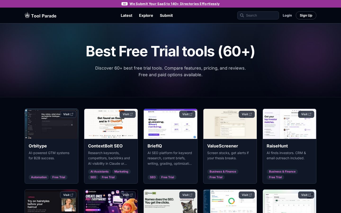 Tool Parade Pricing