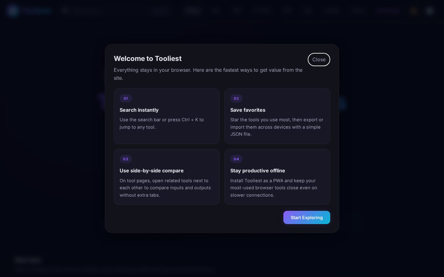 Tooliest Homepage