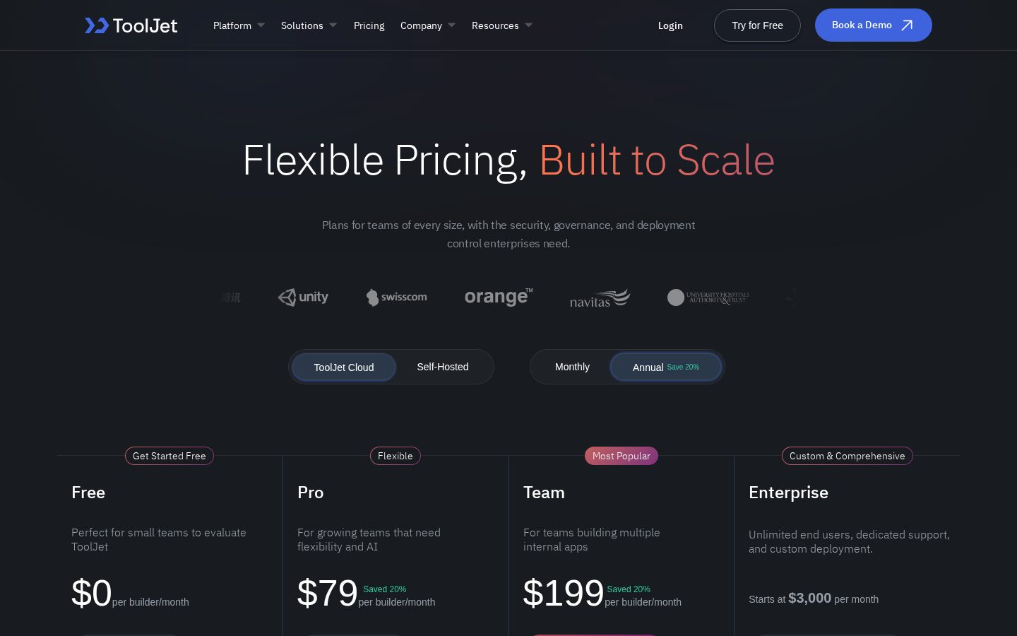 ToolJet Pricing
