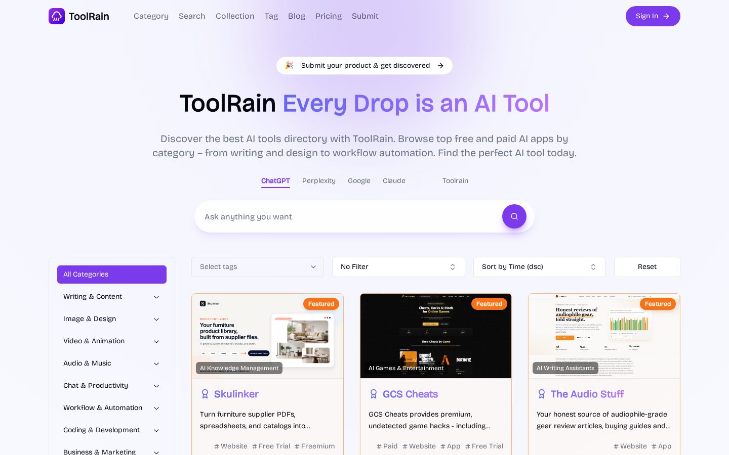 toolrain Homepage