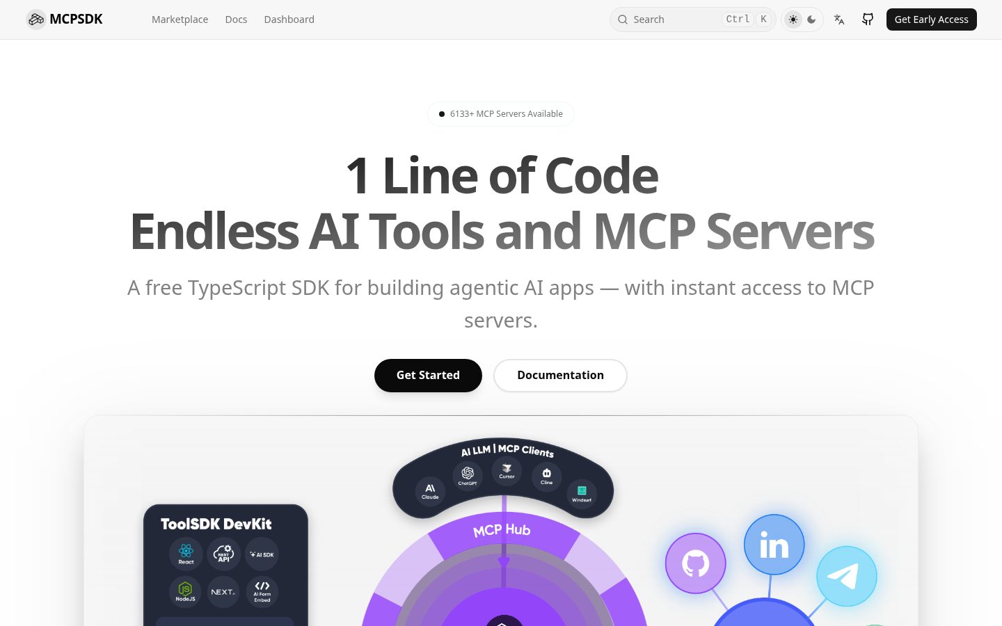 ToolSDK.ai Homepage