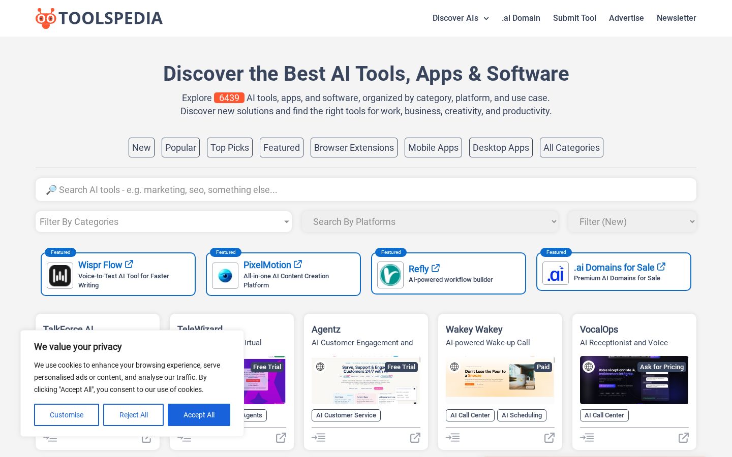 ToolsPedia Homepage