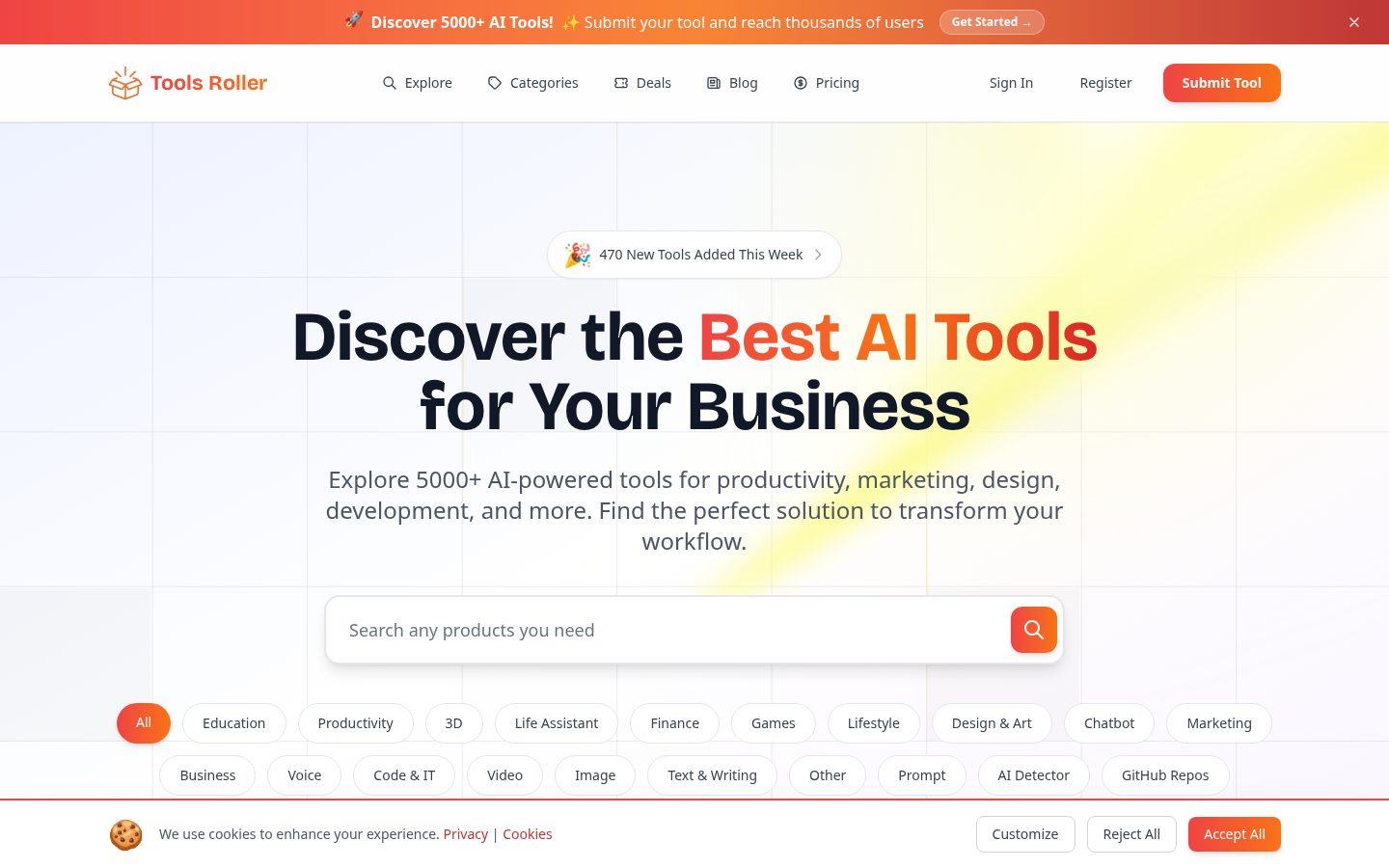 ToolsRoller Homepage