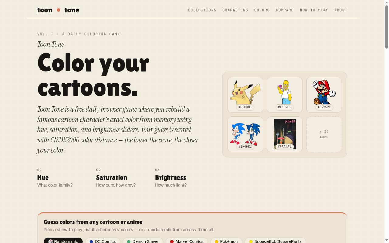 Toon Tone Fun Homepage