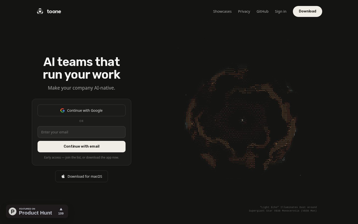 Toone Homepage