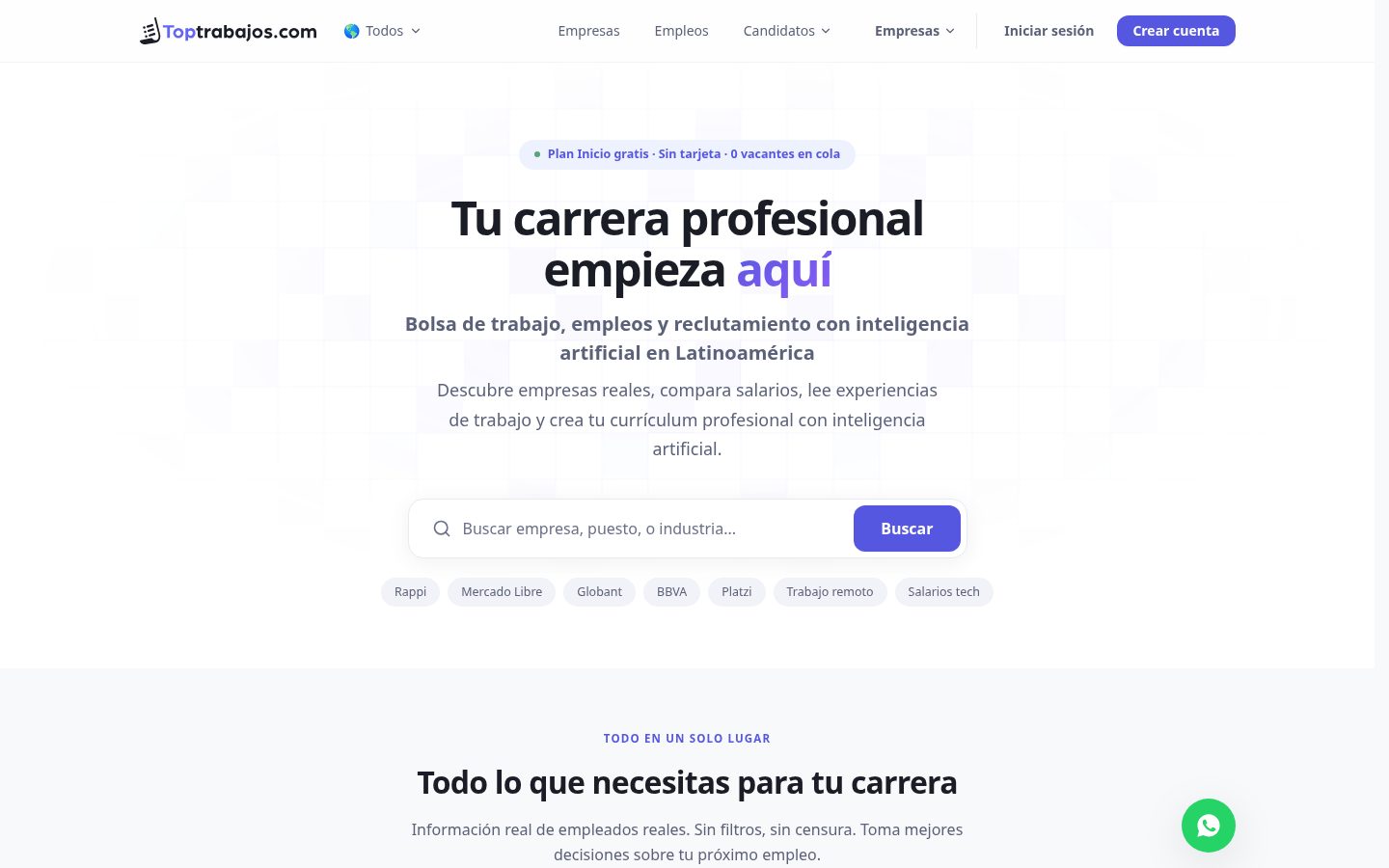 Toptrabajos.com Homepage