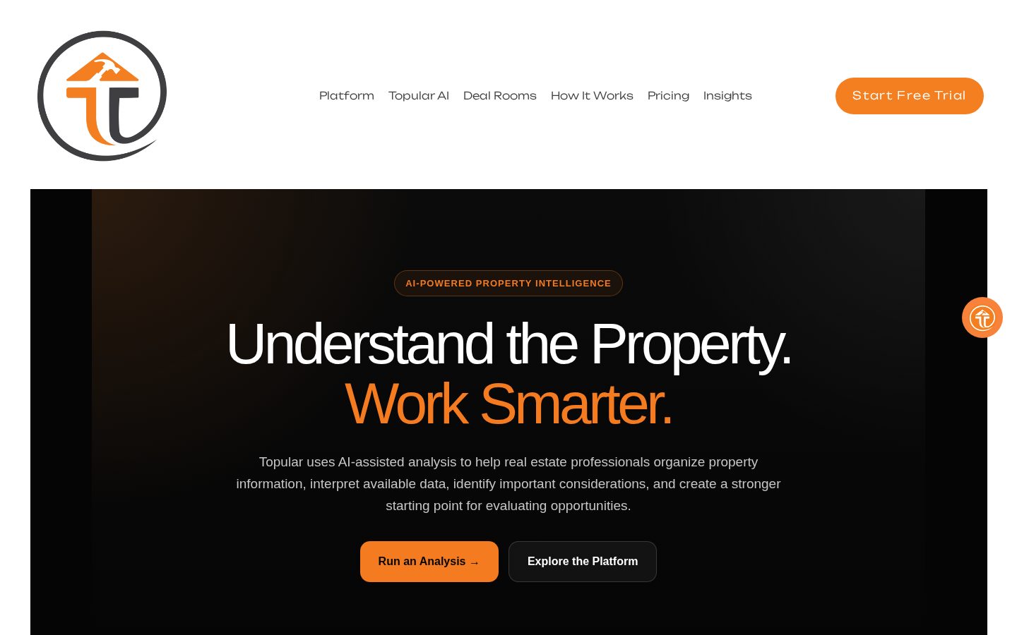 Topular AI Homepage