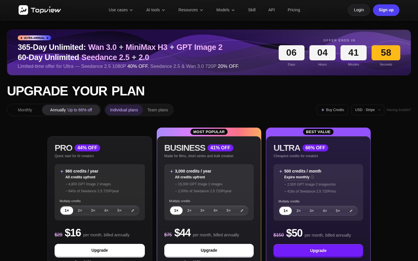 TOPVIEW Pricing