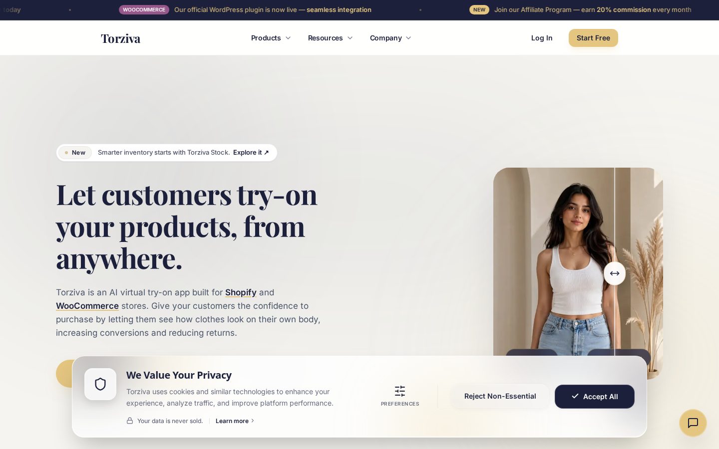 Torziva Homepage