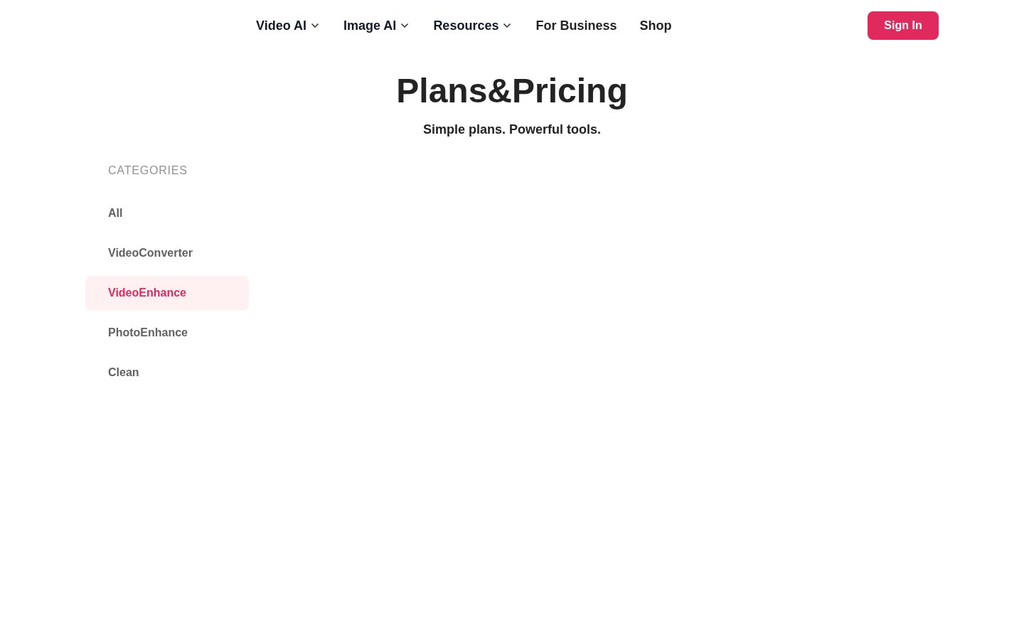 TotalMedia AI Video Enhancer Pricing