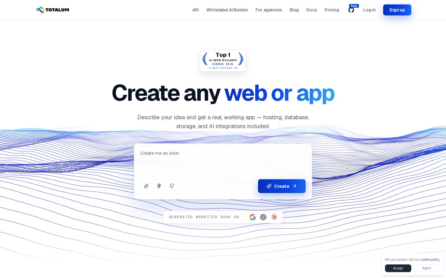 Totalum Homepage