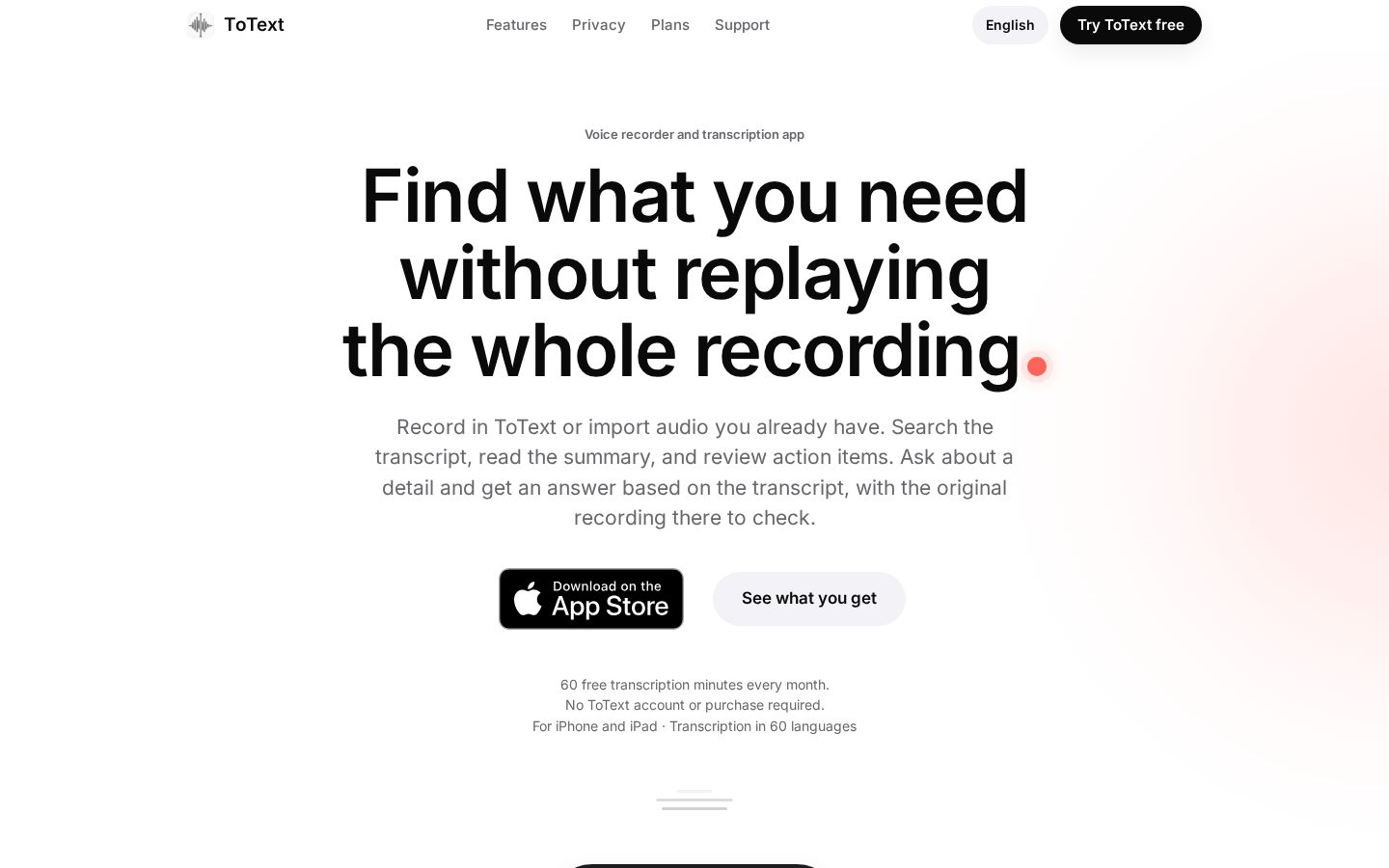 ToText Homepage