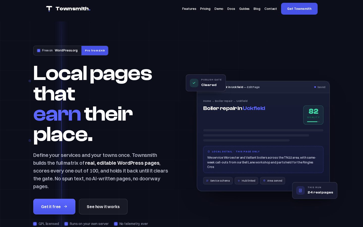 Townsmith Homepage