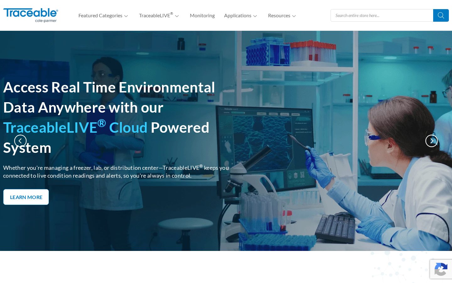 Traceable Homepage