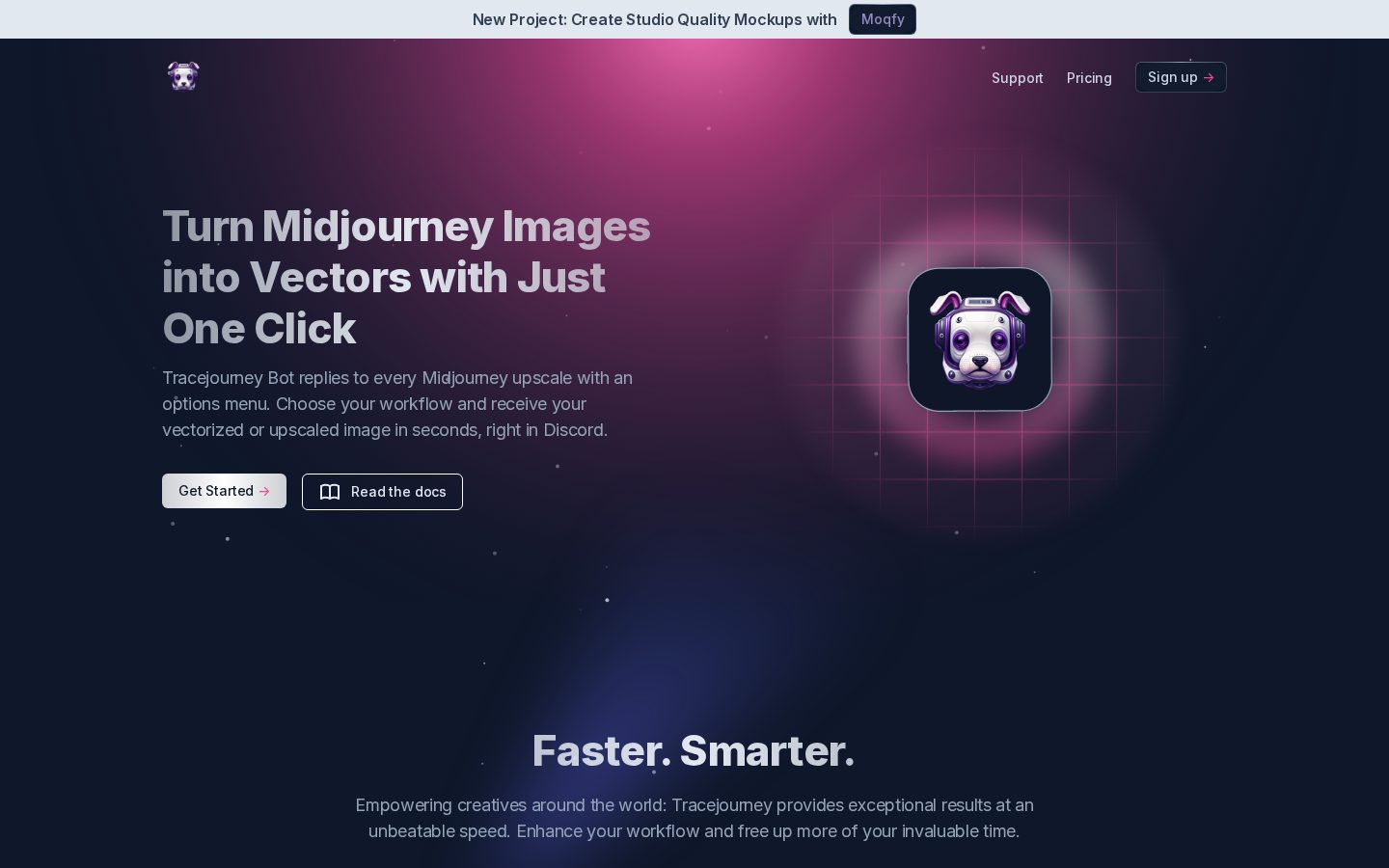 Tracejourney Homepage